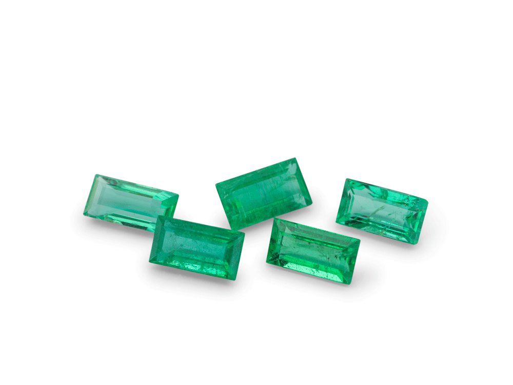 Emerald 3.8x2mm +/- Baguette 