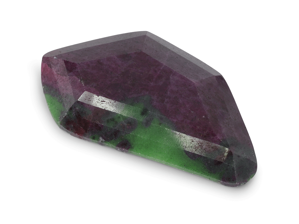 Ruby Zoisite 47x27mm Rose Cut Free Form
