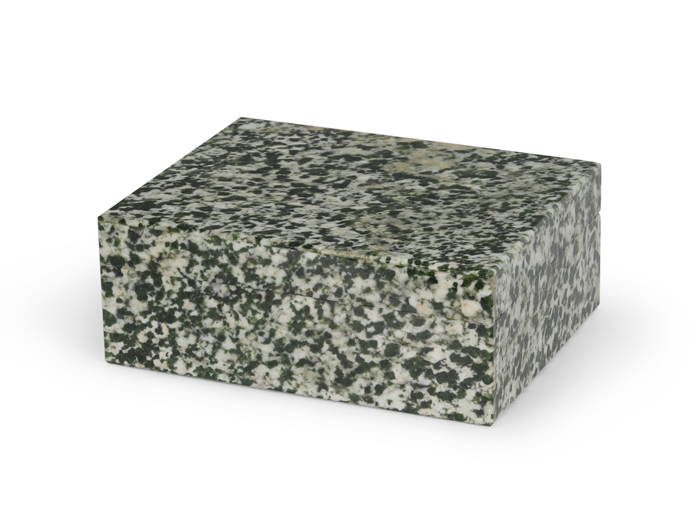 Ornamental Green Spotted Jasper 100x80mm Gem box