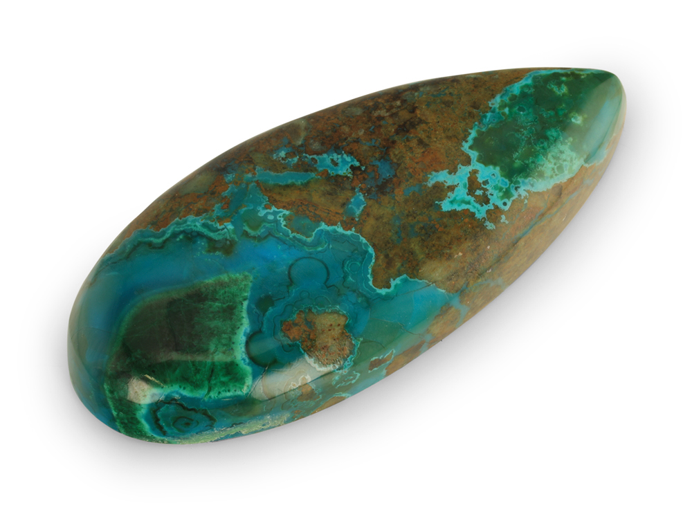 Ray Chrysocolla 38x16.5mm Pear Shape 