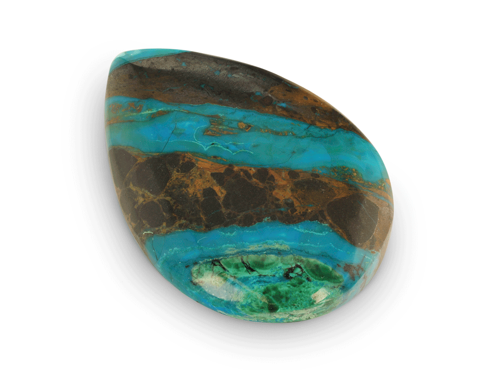 Ray Chrysocolla 35.5x25mm Pear Shape 