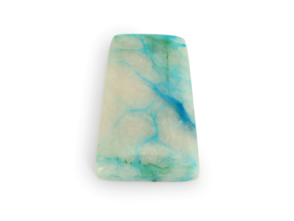[ORNX3266] Copper, Chrysocolla Quartz 45x26mm Rectangle 