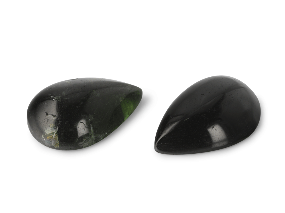 Green Tourmaline 9x6mm Pear Shape Cabochon