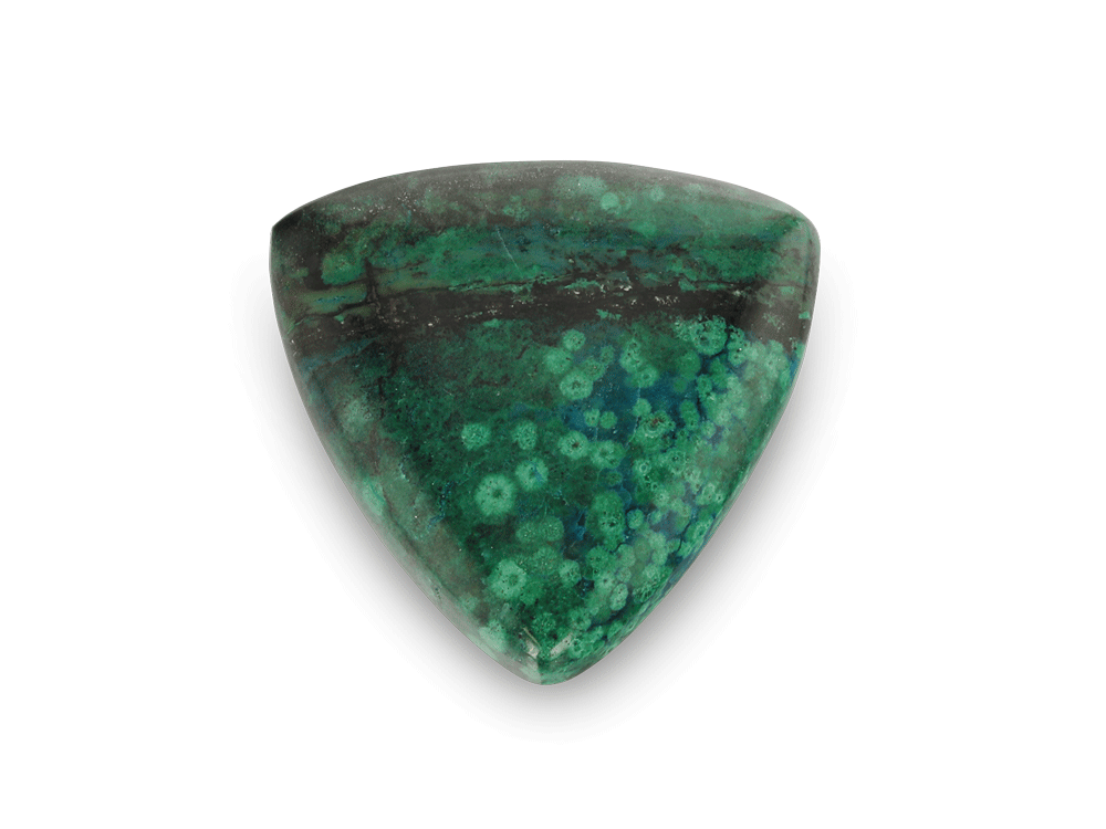 Bisbee Azurite & Malachite 28mm Triangle 