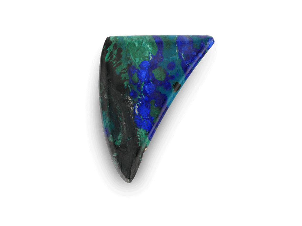 [ORNX3366] Bisbee Azurite & Malachite 40x30mm Free Form