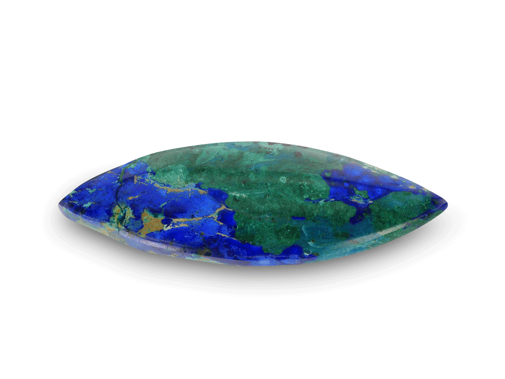 Bisbee Azurite & Malachite 62x24mm Marquise 