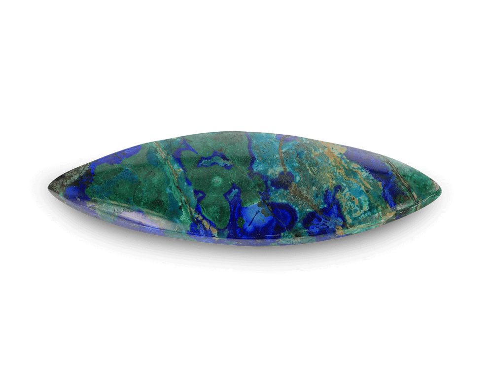 Bisbee Azurite & Malachite 71x20.5mm Marquise 