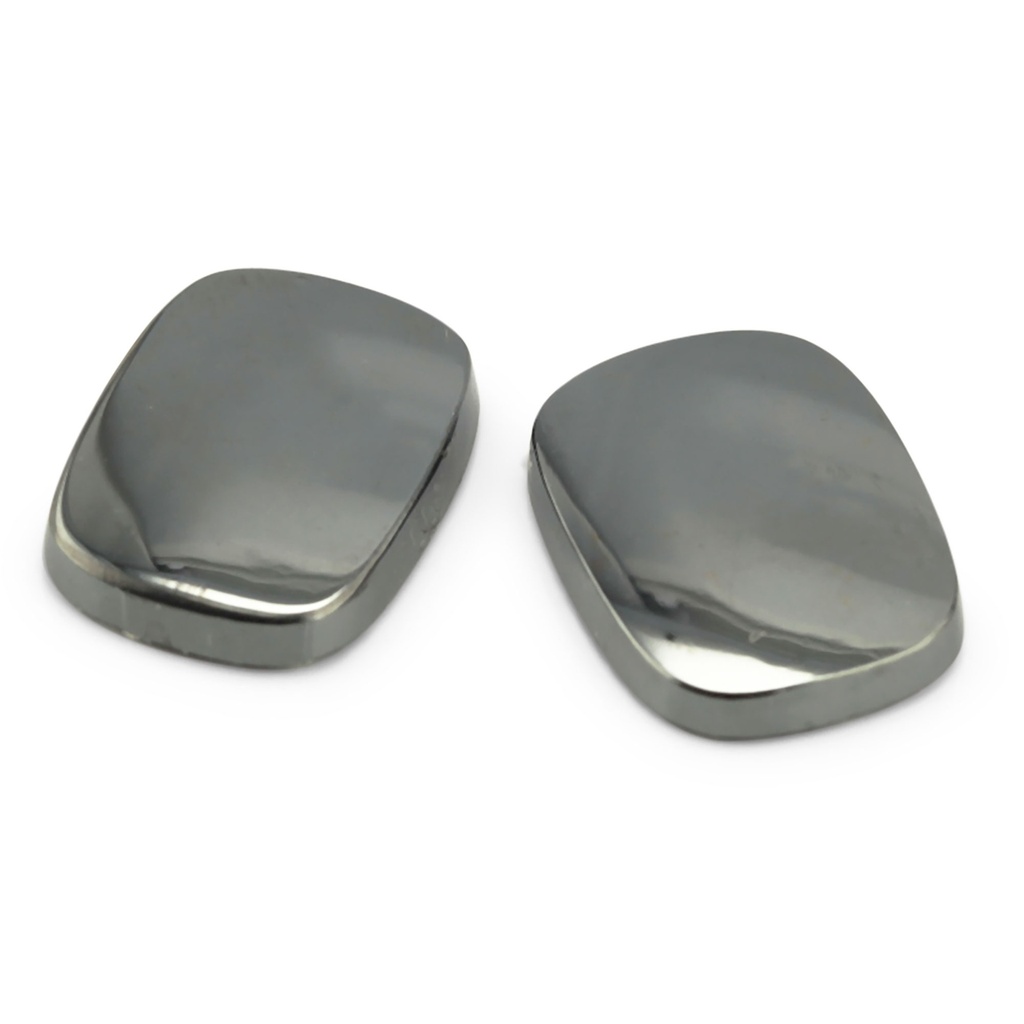 Haematite 16x12mm Cushion Buff Top SB German Cut 