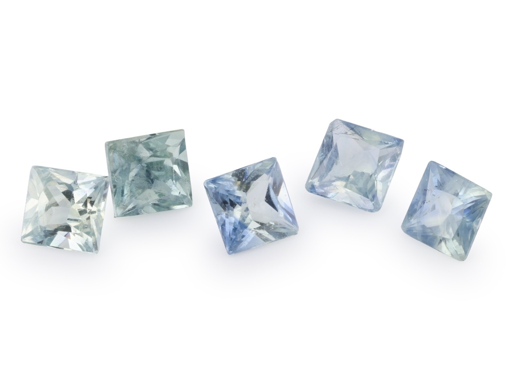 [SFQP-0275] Beryllium Treated Sapphire Fancy Colours 2.75mm Princess Cut