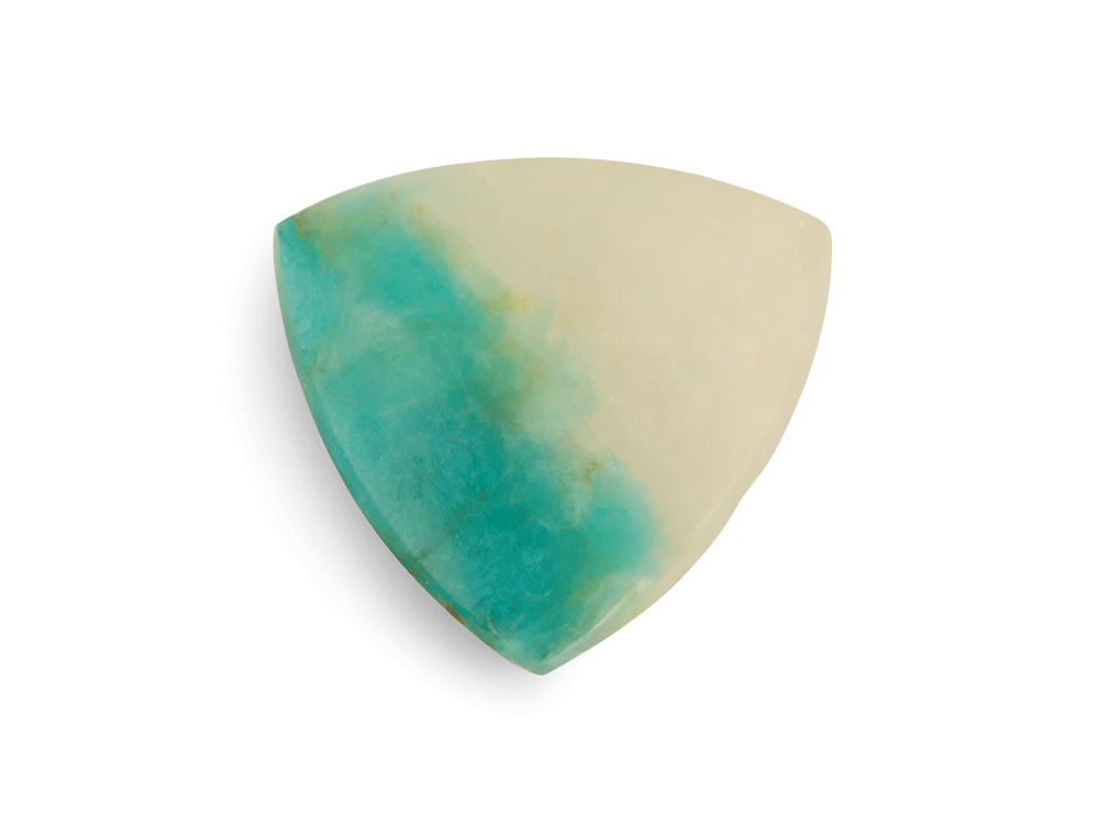 [QZX3312] Quartz w Amazonite 17mm Trilliant