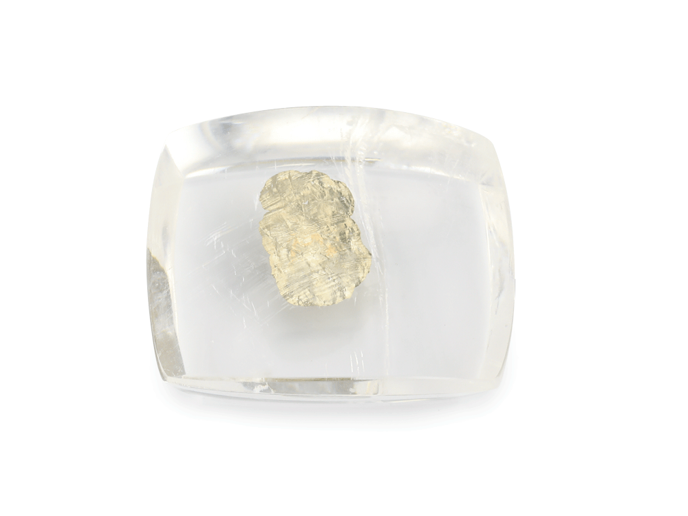Quartz with Pyrite 18x17mm Square Shape