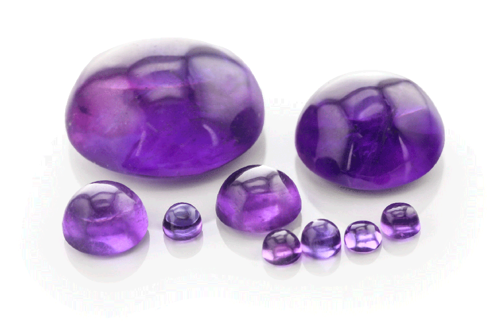Amethyst (Mid-to-Strong) - Round Cabochon