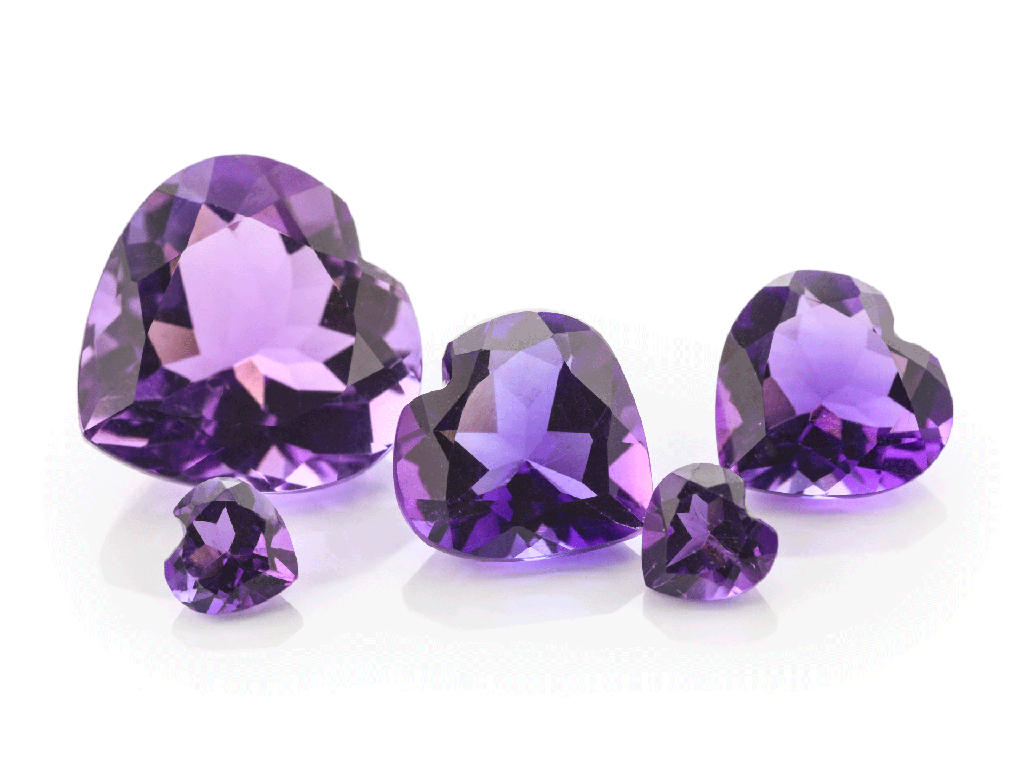 Amethyst (Mid-to-Strong) - Heart Shape