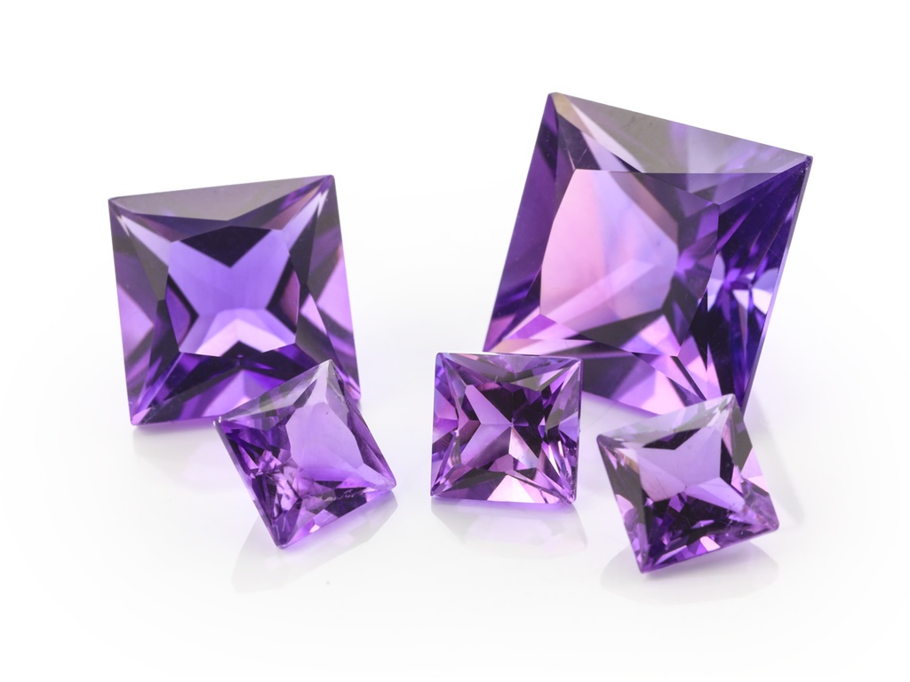 Amethyst Mid-to-Strong - Princess Cut