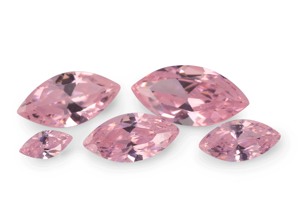 Cubic Zirconia Marquise Pink