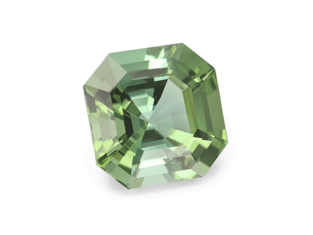 Tourmaline 8.80mm Square Emerald Cut Green