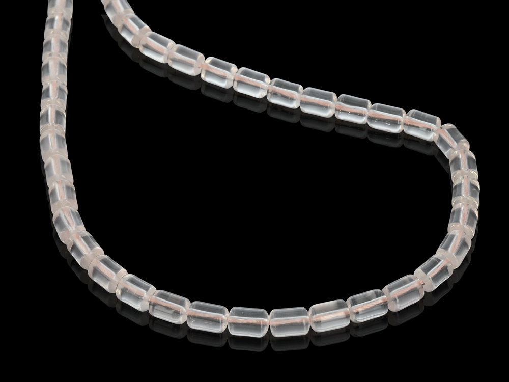 Beads Rose Quartz 10x7mm Cylinder strand