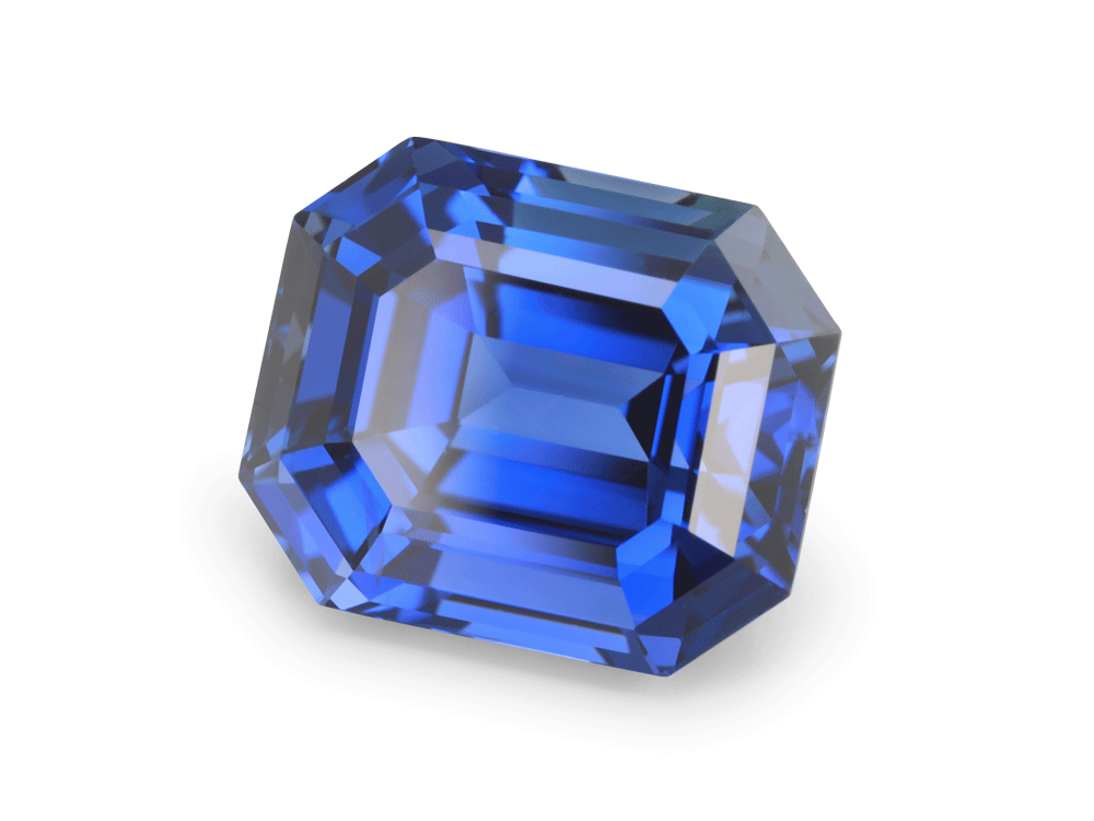 Ceylon Sapphire 8.9x7.5mm Emerald Cut Blue