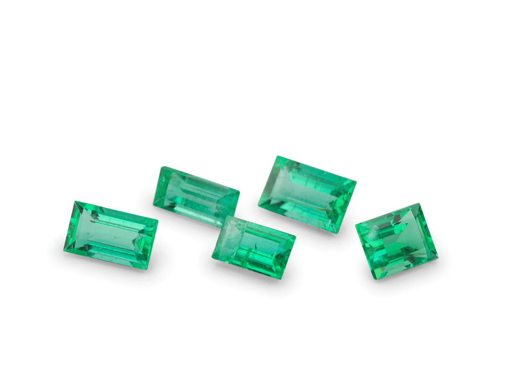 EB03502B - Emerald Zambian 3.5x2mm +/- Baguette 