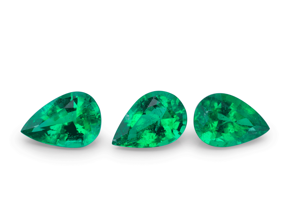 EP0604A - Emerald Zambian 6x4mm Pear 