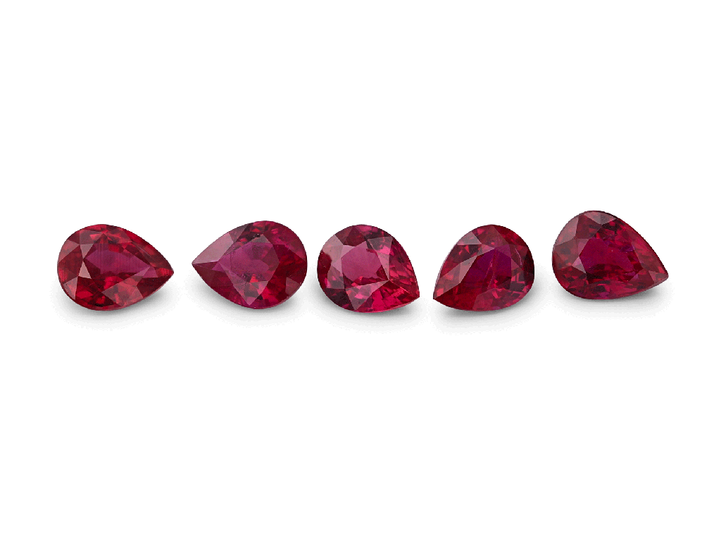 RP0403B - Ruby Red 4x3mm Pear 