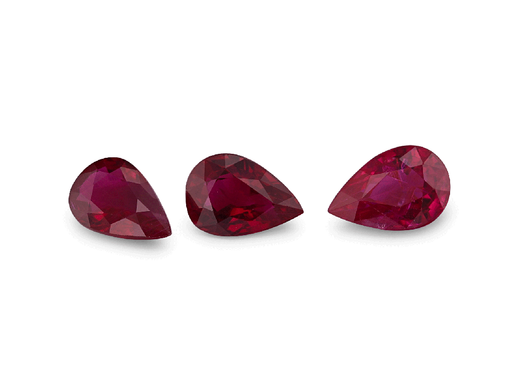 RP0604A - Ruby Red 6x4mm Pear 