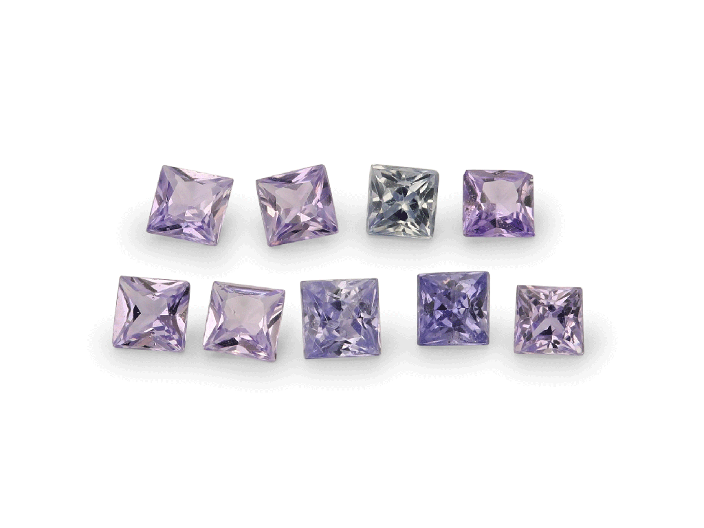Purple Sapphire 1.75mm Princess Cut