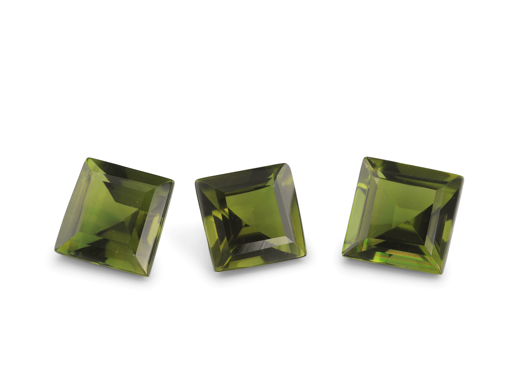 [UGQS0400D] Chrome Tourmaline 4.00mm Carre Cut 1st Grade