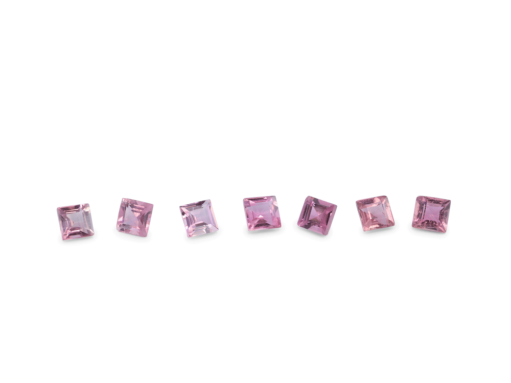 [UPQS0150] Pink Tourmaline 1.50mm Carre Cut