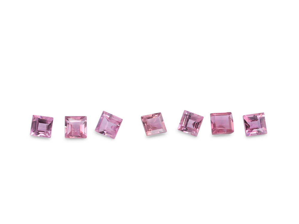 [UPQS0175] Pink Tourmaline 1.75mm Carre Cut
