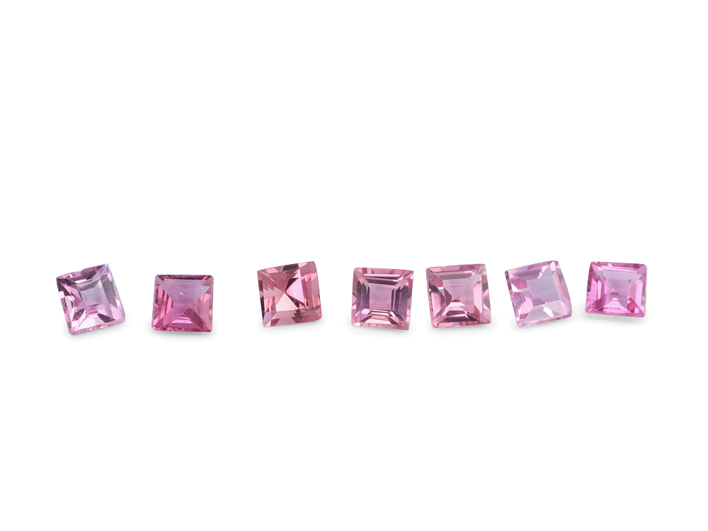 [UPQS0200] Pink Tourmaline 2.00mm Carre Cut