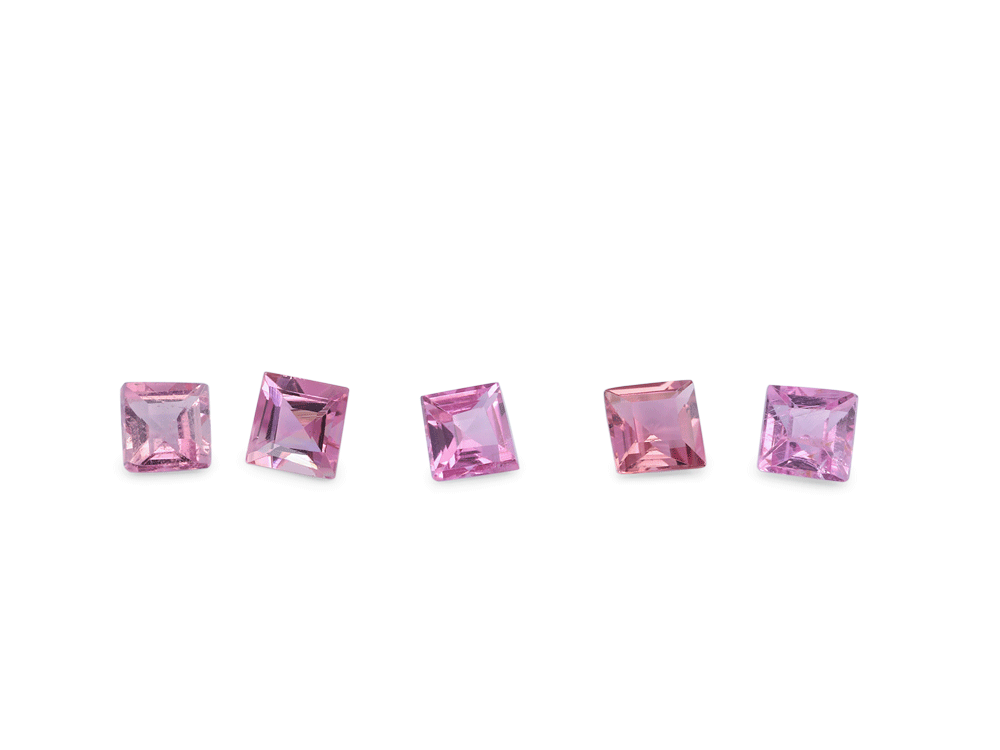 [UPQS0225] Pink Tourmaline 2.25mm Carre Cut