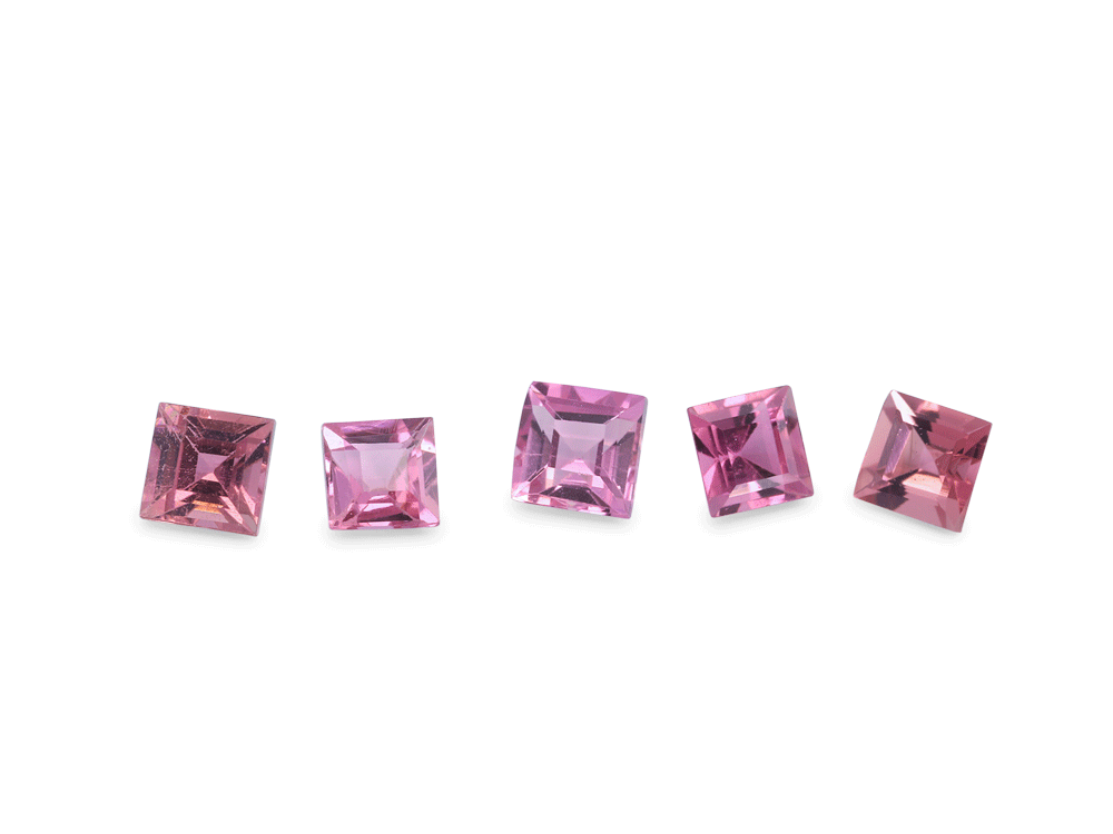 [UPQS0250] Pink Tourmaline 2.50mm Carre Cut