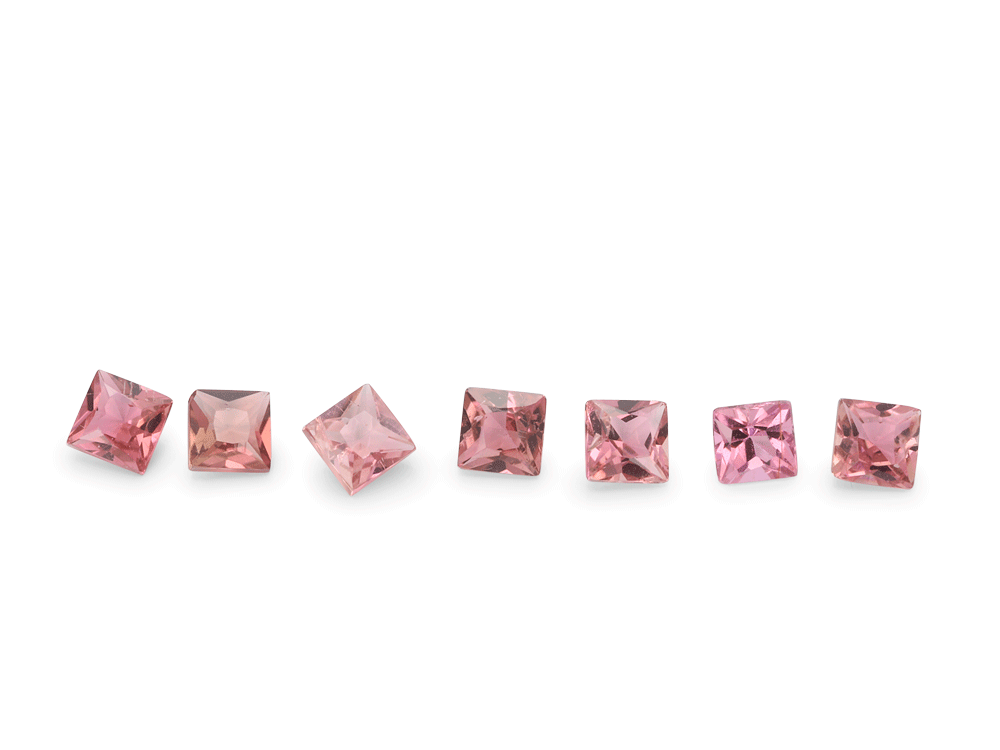 [UPQP0175] Pink Tourmaline 1.75mm  Princess Cut