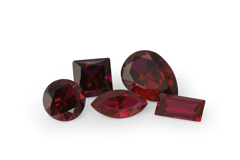 Signity Synthetic Ruby (Dark Red) - Oval