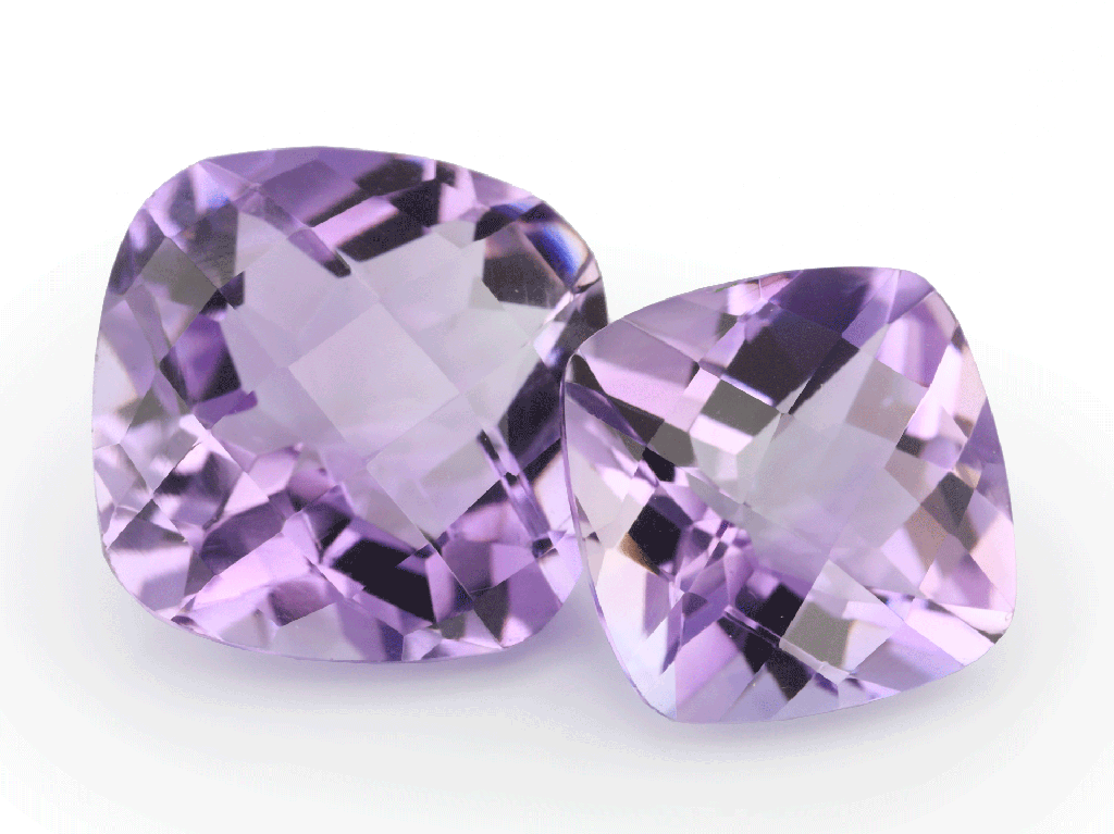 Amethyst Light  -  Square Cushion Chequerboard