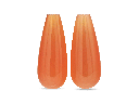 Orange Carnelian 20x8mm Polished Drops