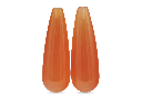 Orange Carnelian 30x10mm Polished Drops