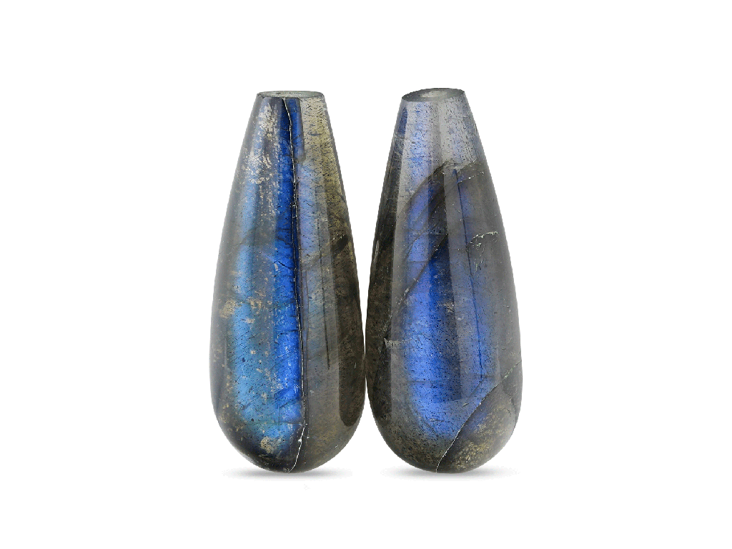 Labradorite 20x8mm Polished Drops