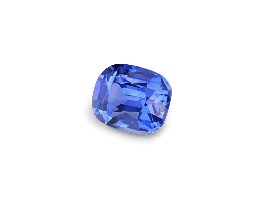 Ceylon Sapphire 6.4x5.3mm Cushion Bright Blue