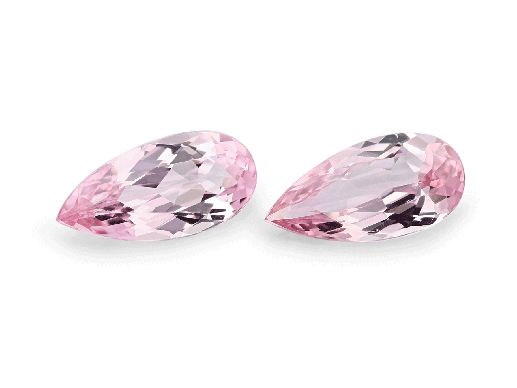 Light Pink Spinel 9.5x4.7mm Pear Shape - Pair