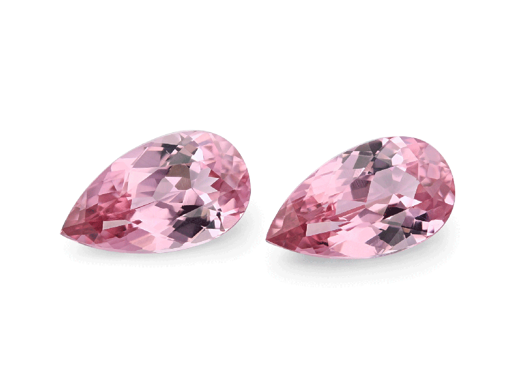Vietnamese Spinel 7.5x4.35mm Pear Shape Pink PAIR