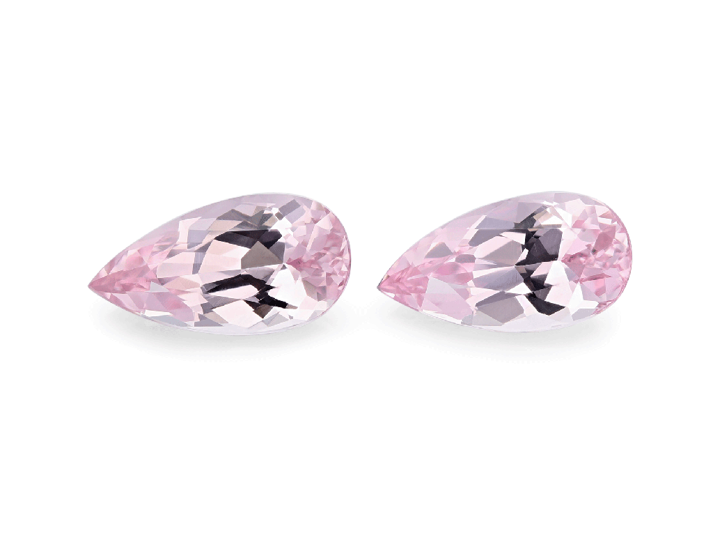 Vietnamese Spinel 9x4.8mm Pear Shape Pink PAIR