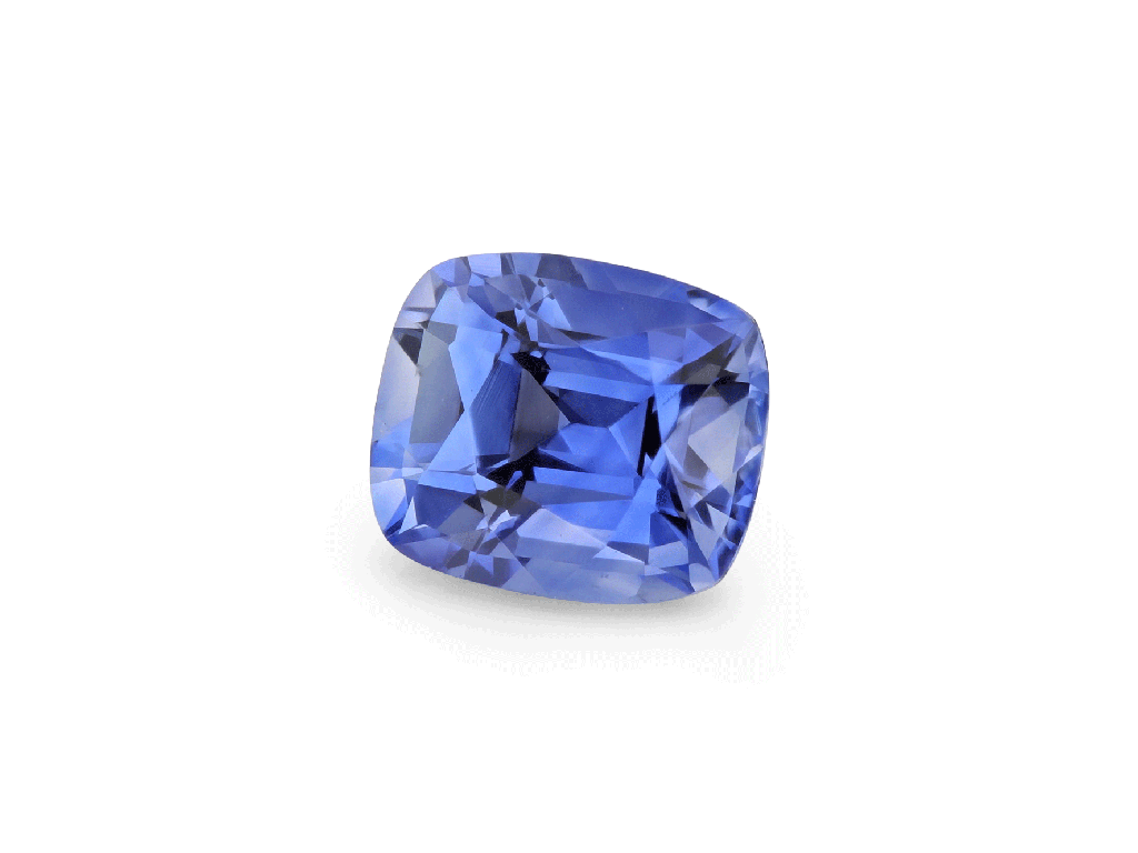 Ceylon Sapphire 6.3x5.4mm Cushion  Mid Blue