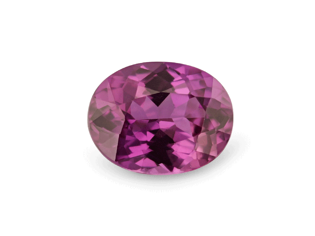 Pink Sapphire 6.15x4.75mm Oval Strong Purple/Pink