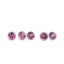Pink Tourmaline 3.00mm Round Diamond Cut