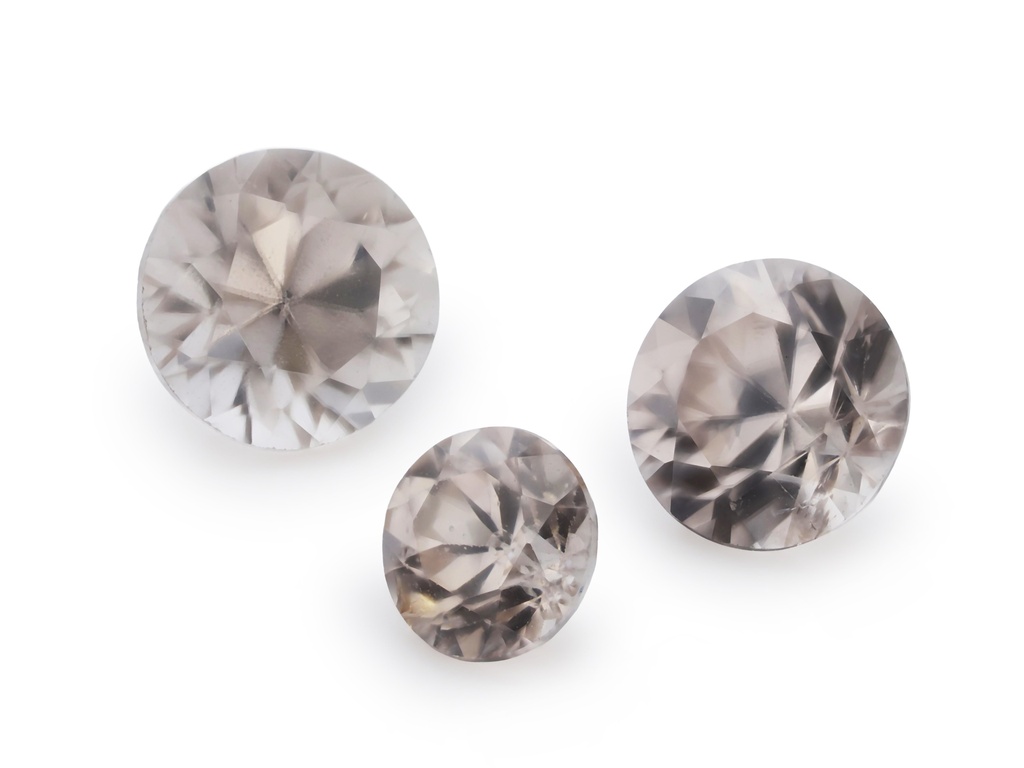 [WZRB0500X6] Rubyvale Zircon Mixed Round Set of 3