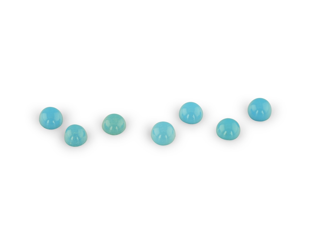 Turquoise Sleeping Beauty 2mm Round Cabochon
