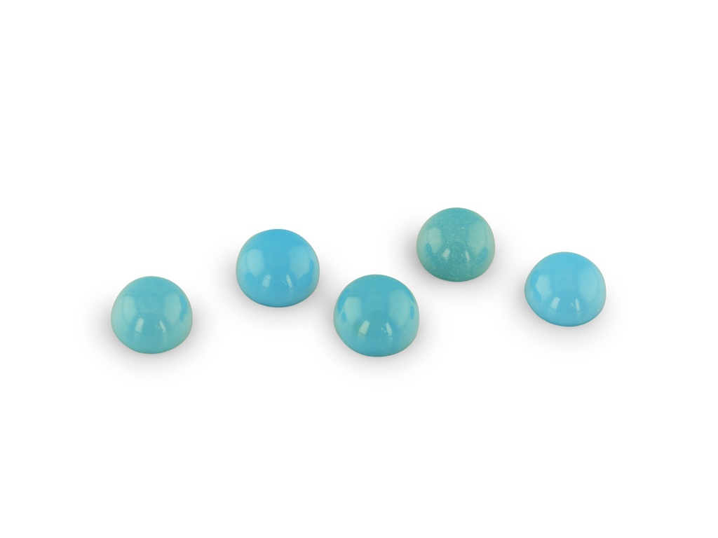 Turquoise Sleeping Beauty 3mm Round Cabochon