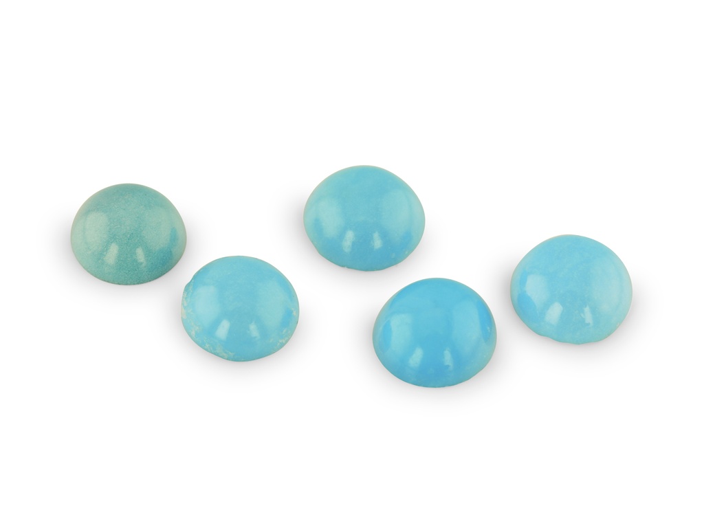 Turquoise Sleeping Beauty 4.5mm Round Cabochon